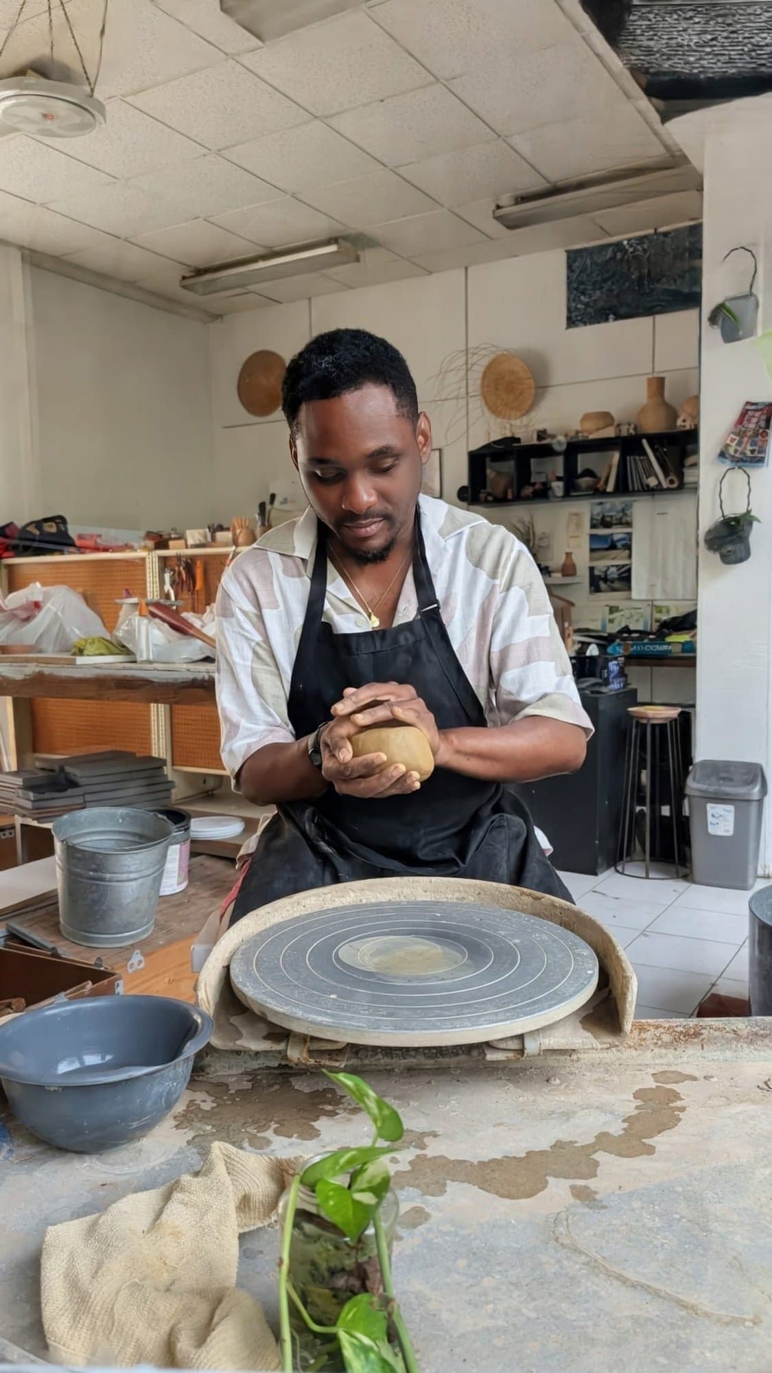 Hands in clay